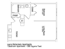 Erie Independence House, Erie PA - Laura Wallerstein Handicapped Accessible Apartments Floor Plan